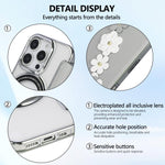 Porta carte magnetico con motivo floreale, custodia per telefono in ecopelle, For iPhone 16 Pro Max, For iPhone 16 Pro, For iPhone 16 Plus, For iPhone 16