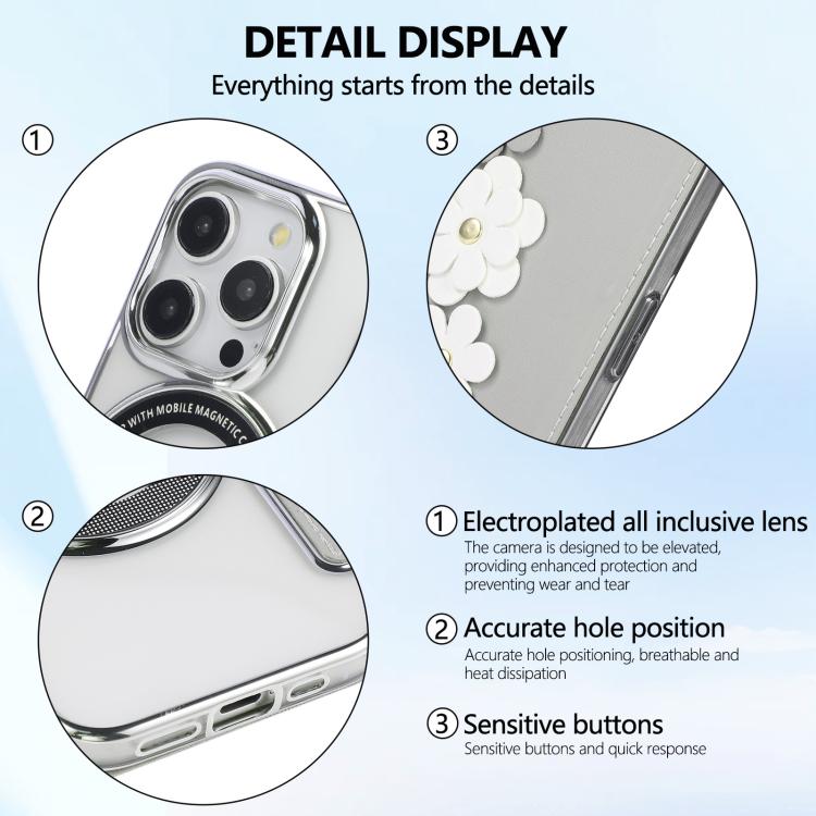 Porta carte magnetico con motivo floreale, custodia per telefono in ecopelle, For iPhone 14 Pro, For iPhone 14 Pro Max, For iPhone 13 Pro Max, For iPhone 13 Pro