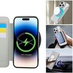 Porta carte magnetico con motivo floreale, custodia per telefono in ecopelle, For iPhone 14 Pro, For iPhone 14 Pro Max, For iPhone 13 Pro Max, For iPhone 13 Pro