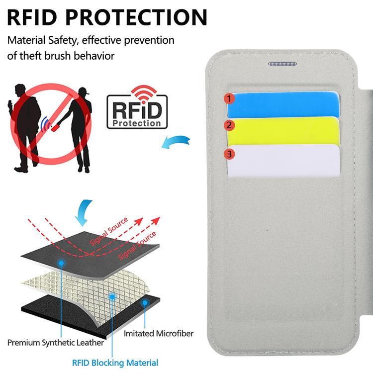 Porta carte magnetico con motivo floreale, custodia per telefono in ecopelle, For iPhone 12 / 12 Pro, For iPhone 12 Pro Max
