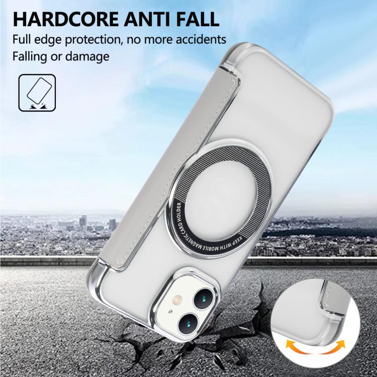 Porta carte magnetico con motivo floreale, custodia per telefono in ecopelle, For iPhone 12 / 12 Pro, For iPhone 12 Pro Max