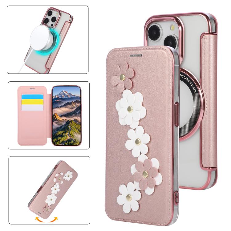 Porta carte magnetico con motivo floreale, custodia per telefono in ecopelle, For iPhone 14 Pro, For iPhone 14 Pro Max, For iPhone 13 Pro Max, For iPhone 13 Pro
