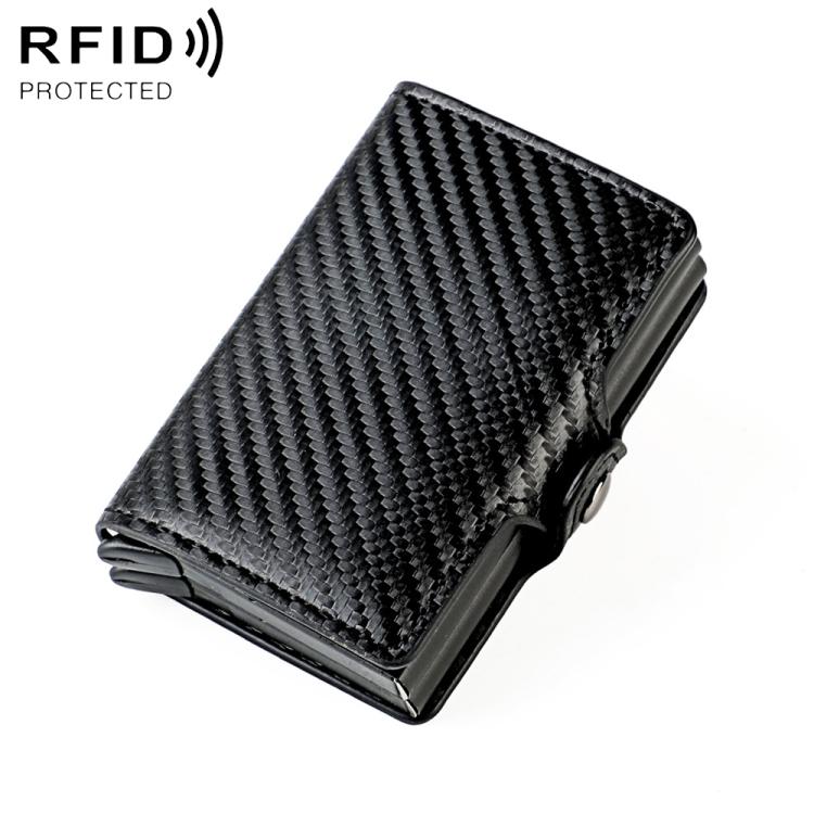 Borsa porta carte RFID KB250 a doppio strato in lega di alluminio e fibra di carbonio.