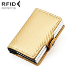 Borsa porta carte RFID KB250 a doppio strato in lega di alluminio e fibra di carbonio.