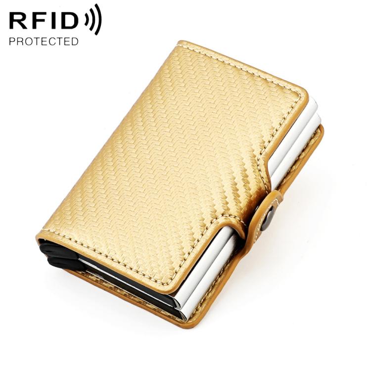 Borsa porta carte RFID KB250 a doppio strato in lega di alluminio e fibra di carbonio.