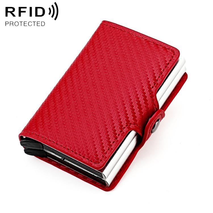 Borsa porta carte RFID KB250 a doppio strato in lega di alluminio e fibra di carbonio.