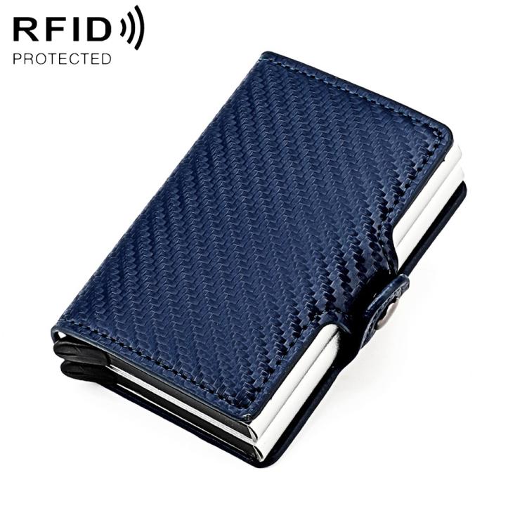 Borsa porta carte RFID KB250 a doppio strato in lega di alluminio e fibra di carbonio.