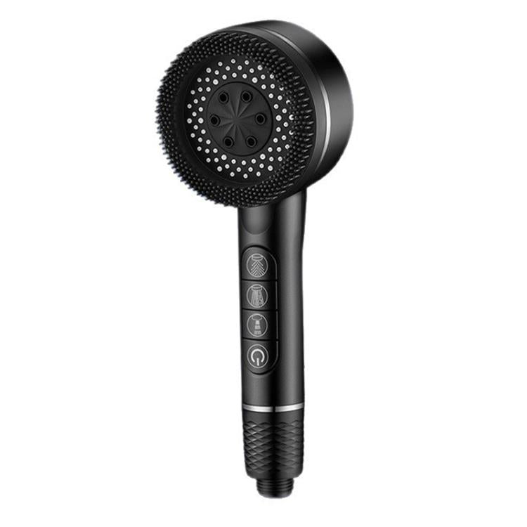 Soffione doccia multifunzione a 4 modalità con potente sistema di purificazione dell'acqua Turbocharged e interruttore di arresto del flusso a un pulsante.