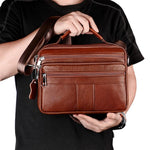 Borsa a mano/a tracolla multifunzionale in pelle bovina pieno fiore