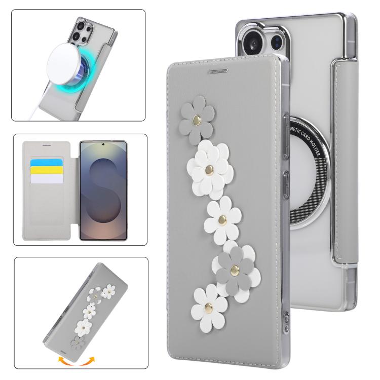 Porta carte magnetico con motivo floreale, custodia per telefono in ecopelle, For Samsung Galaxy S23 Ultra 5G, For Samsung Galaxy S23+ 5G, For Samsung Galaxy S23 5G