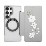 Porta carte magnetico con motivo floreale, custodia per telefono in ecopelle, For Samsung Galaxy S23 Ultra 5G, For Samsung Galaxy S23+ 5G, For Samsung Galaxy S23 5G