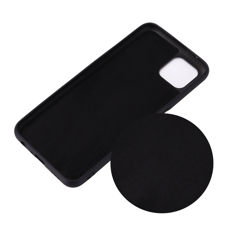 Custodia a copertura totale antiurto in silicone liquido Pure Color, For OPPO A92s / Reno4 Z 5G