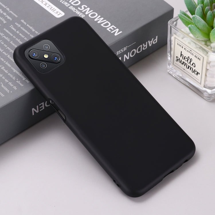 Custodia a copertura totale antiurto in silicone liquido Pure Color, For OPPO A92s / Reno4 Z 5G