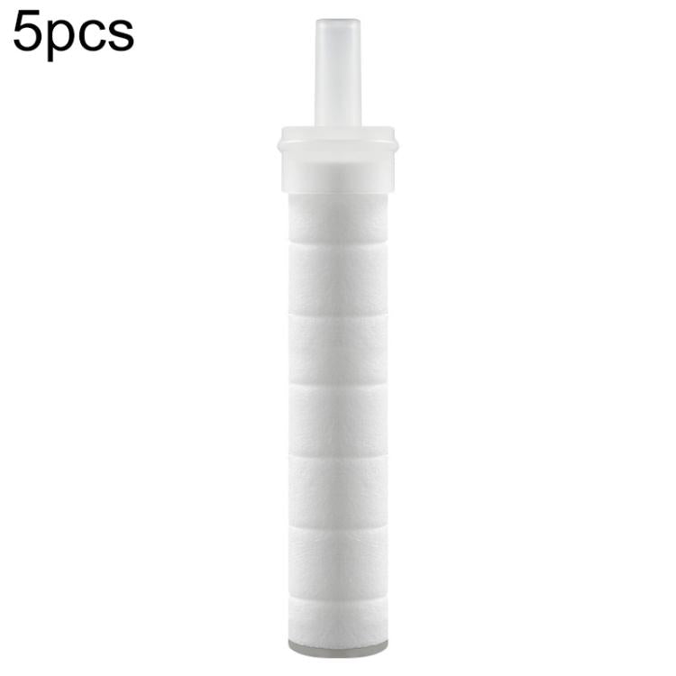 Set di 5 cartucce filtro acqua per soffione doccia in cotone PP, ideali per la cura della pelle., 16.5 x 2.6cm