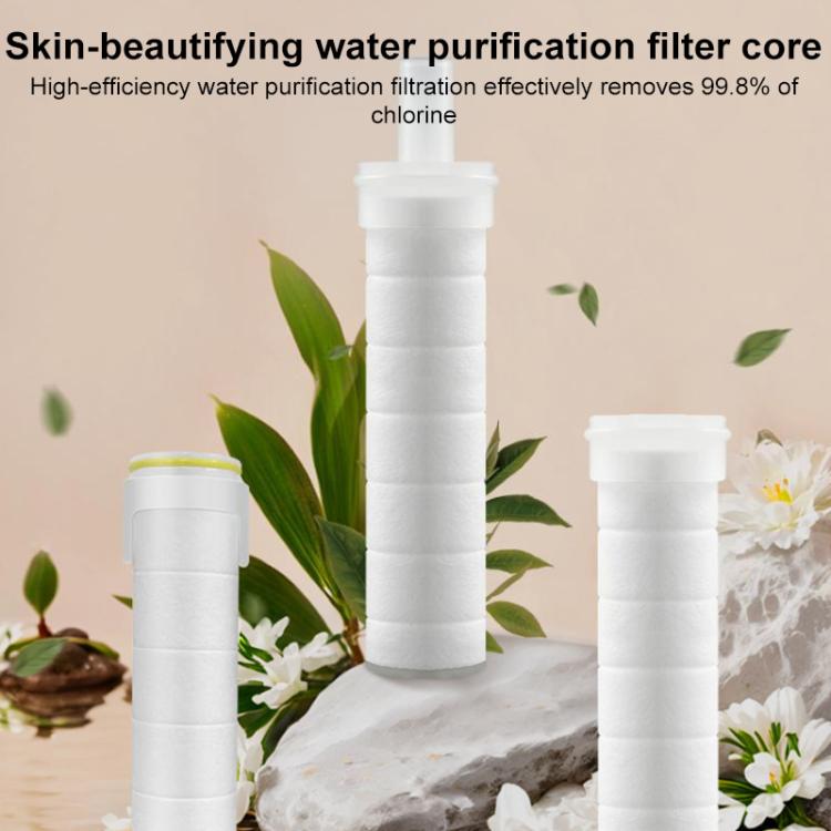 Set di 5 cartucce filtro acqua per soffione doccia in cotone PP, ideali per la cura della pelle., 16.5 x 2.6cm