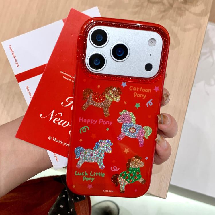 Divertente cover per telefono con motivo pony per il Capodanno lunare., For iPhone 13 Pro Max, For iPhone 13 Pro, For iPhone 13