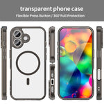 Custodia ibrida in PC TPU con airbag antiurto e MagSafe per telefono., For iPhone 17, For iPhone Air, For iPhone 16 Pro Max, For iPhone 16 Pro, For iPhone 16 Plus, For iPhone 16