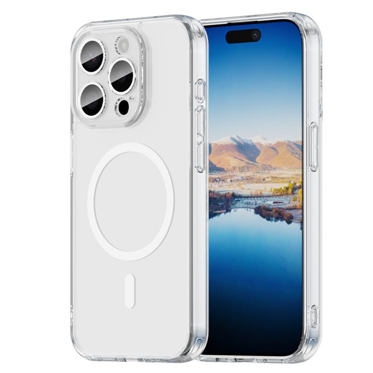 Custodia ibrida in PC TPU con airbag antiurto e MagSafe per telefono., For iPhone 15 Pro Max, For iPhone 15 Pro, For iPhone 15 Plus, For iPhone 15