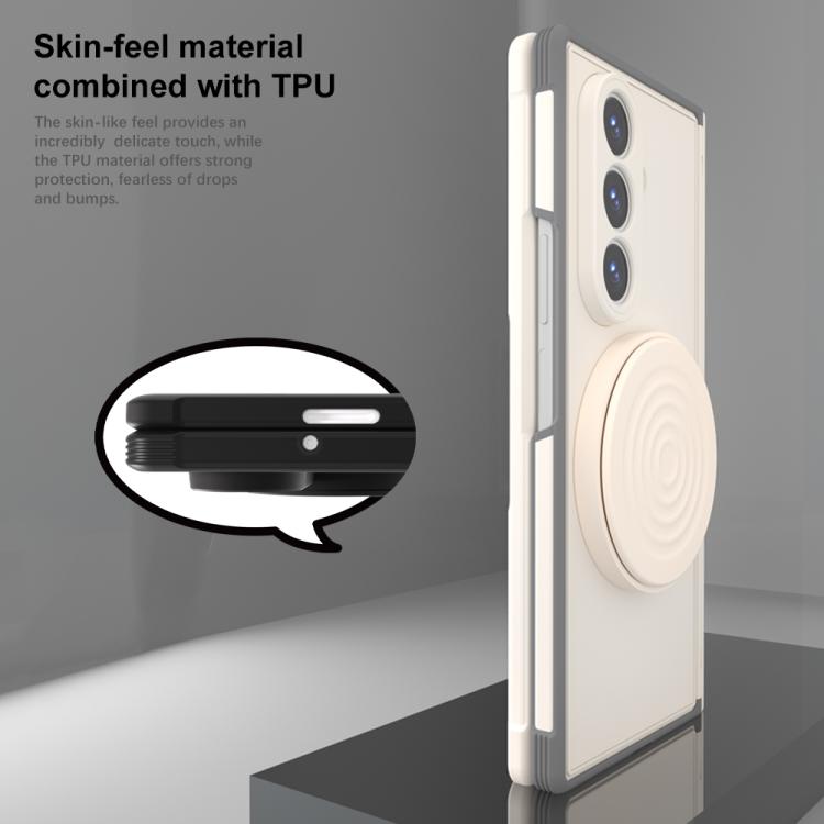 Custodia per telefono con supporto magnetico girevole a 360°, piacevole al tatto., For Samsung Galaxy Z Fold7 5G