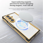Custodia per telefono magnetica in TPU delicata sulla pelle + ecopelle, For Samsung Galaxy Z Fold7 5G