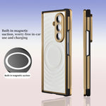 Custodia per telefono magnetica in TPU delicata sulla pelle + ecopelle, For Samsung Galaxy Z Fold7 5G
