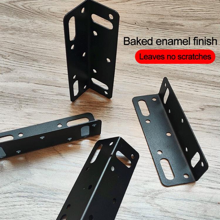 Confezione da 10 pezzi di staffe angolari di collegamento per mobili in acciaio inossidabile, staffe di fissaggio a cerniera a L in metallo., 73 x 45mm, 145 x 61 x 42mm, 38 x 55mm, 145 x 40mm Large Hole, 145 x 40mm Small Hole