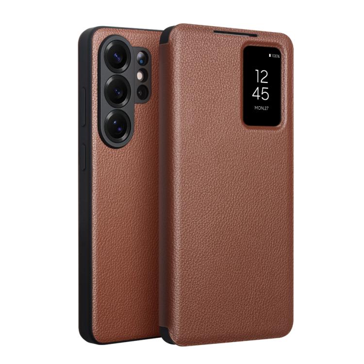 Custodia per telefono magnetica in vera pelle QIALINO, For Galaxy S26+ 5G, For Samsung Galaxy S26 Ultra 5G, For Galaxy S26 5G