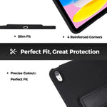 Custodia per tablet antiurto in PU con texture effetto pelle e supporto integrato., For iPad Air 11 2026 / 2025 / 2024, For iPad Pro 11 2025 / 2024, For iPad 2025 / 2022, For iPad mini 6 / mini 2024