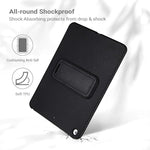 Custodia per tablet antiurto in PU con texture effetto pelle e supporto integrato., For iPad Air / Air 2 / 9.7 2017 / 2018