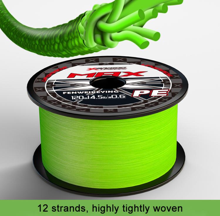 Filo da pesca intrecciato a 12 fili, extra resistente, in PE., 1.0# 220m, 1.2# 220m, 1.5# 220m, 2.0# 220m, 2.5# 220m, 3.0# 220m, 4.0# 220m, 5.0# 220m, 6.0# 220m
