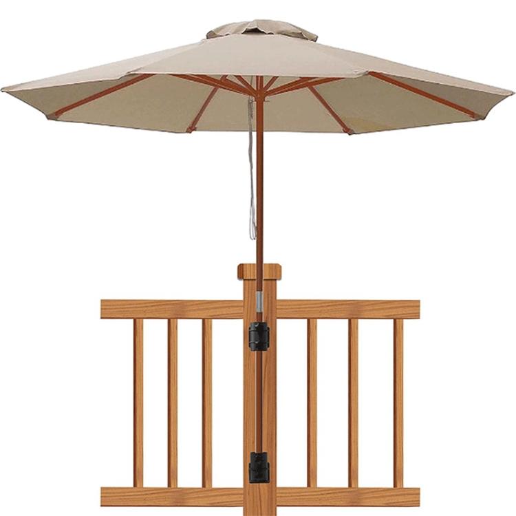 Confezione da 2 supporti per ombrelloni da giardino resistenti, in metallo, per esterni., FS-2467-1