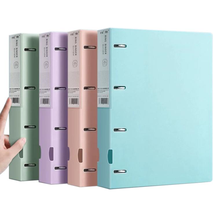 Raccoglitore/cartella portadocumenti formato A4, spesso, con quattro fori di fissaggio, 4pcs with Hole Puncher, 4pcs, 4pcs with 100 Pages Inner Pocket, Blue+Green with Hole Puncher, Blue+Pink with Hole Puncher, Blue+Purple with Hole Puncher            ...