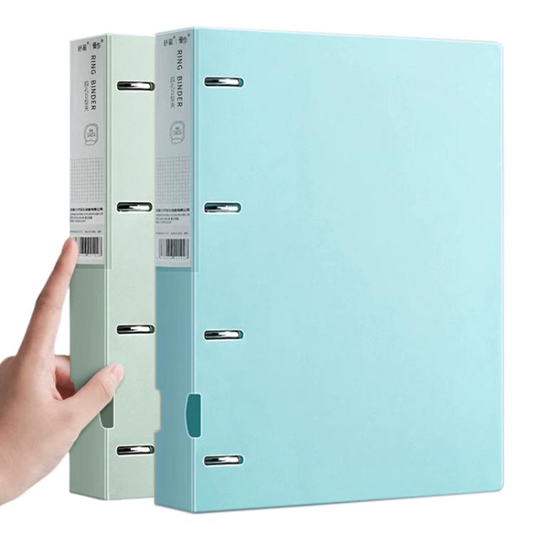 Raccoglitore/cartella portadocumenti formato A4, spesso, con quattro fori di fissaggio, 4pcs with Hole Puncher, 4pcs, 4pcs with 100 Pages Inner Pocket, Blue+Green with Hole Puncher, Blue+Pink with Hole Puncher, Blue+Purple with Hole Puncher            ...