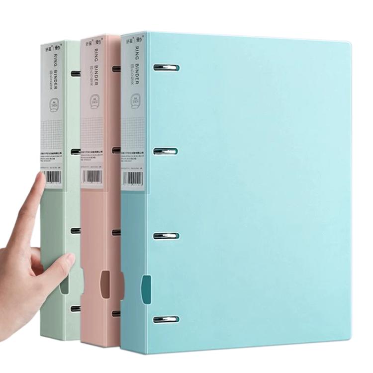 Raccoglitore/cartella portadocumenti formato A4, spesso, con quattro fori di fissaggio, 4pcs with Hole Puncher, 4pcs, 4pcs with 100 Pages Inner Pocket, Blue+Green with Hole Puncher, Blue+Pink with Hole Puncher, Blue+Purple with Hole Puncher            ...