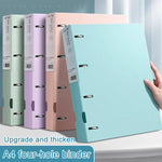 Raccoglitore/cartella portadocumenti formato A4, spesso, con quattro fori di fissaggio, Blue, Pink, Purple, Green, Blue with 50 Pages Inner Pocket, Purple with 50 Pages Inner Pocket, Pink with 50 Pages Inner Pocket, Green with 50 Pages Inner Pocket    ...