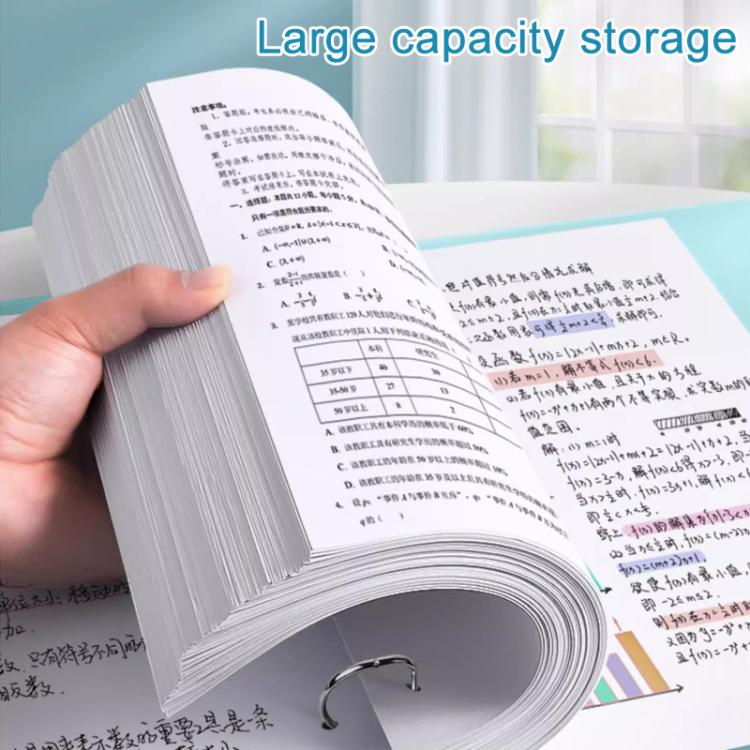 Raccoglitore/cartella portadocumenti formato A4, spesso, con quattro fori di fissaggio, Blue, Pink, Purple, Green, Blue with 50 Pages Inner Pocket, Purple with 50 Pages Inner Pocket, Pink with 50 Pages Inner Pocket, Green with 50 Pages Inner Pocket    ...