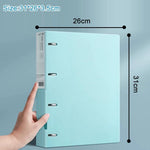 Raccoglitore/cartella portadocumenti formato A4, spesso, con quattro fori di fissaggio, Blue, Pink, Purple, Green, Blue with 50 Pages Inner Pocket, Purple with 50 Pages Inner Pocket, Pink with 50 Pages Inner Pocket, Green with 50 Pages Inner Pocket    ...
