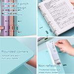 Raccoglitore/cartella portadocumenti formato A4, spesso, con quattro fori di fissaggio, 4pcs with Hole Puncher, 4pcs, 4pcs with 100 Pages Inner Pocket, Blue+Green with Hole Puncher, Blue+Pink with Hole Puncher, Blue+Purple with Hole Puncher            ...
