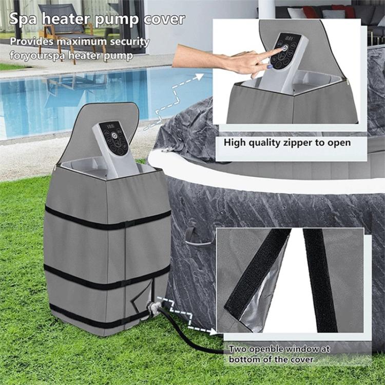 Copertura isolante impermeabile e antipolvere per pompa di vasca idromassaggio gonfiabile, protezione per riscaldatore., FS-2483
