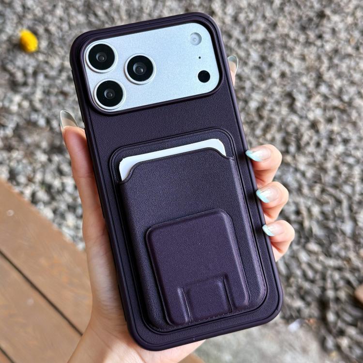 Portafoglio quadrato pieghevole con porta carte e custodia per telefono., For iPhone 17 Pro Max, For iPhone 17 Pro, For iPhone 17