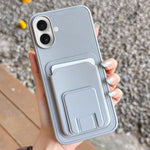 Portafoglio quadrato pieghevole con porta carte e custodia per telefono., For iPhone 16 Plus, For iPhone 16, For iPhone 15 Pro Max