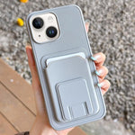 Portafoglio quadrato pieghevole con porta carte e custodia per telefono., For iPhone 15 Pro, For iPhone 15 Plus, For iPhone 15