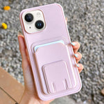 Portafoglio quadrato pieghevole con porta carte e custodia per telefono., For iPhone 15 Pro, For iPhone 15 Plus, For iPhone 15