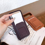 Portafoglio quadrato pieghevole con porta carte e custodia per telefono., For iPhone 17 Pro Max, For iPhone 17 Pro, For iPhone 17