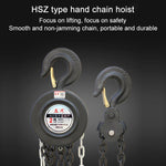 Paranco a catena manuale rotondo tipo HSZ, paranco a catena azionato a mano, paranco manuale, 1T Load Capacity 3m, 1T Load Capacity 6m, 1T Load Capacity 9m, 2T Load Capacity 3m