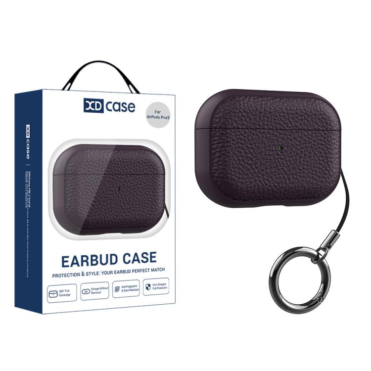 Custodia per auricolari XDcase in TPU con texture litchi e fibbia., For AirPods Pro 3, For AirPods 4, For AirPods Pro 2 / 1
