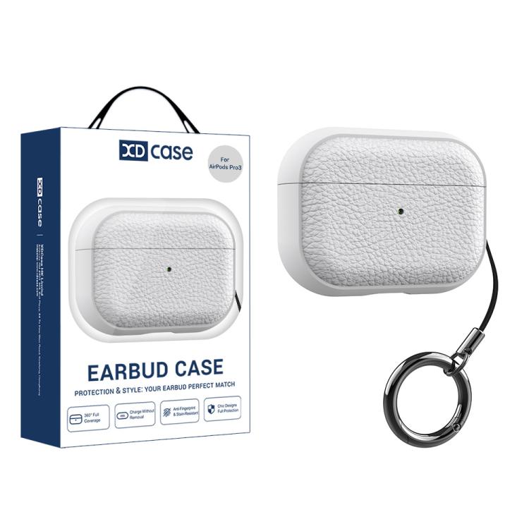Custodia per auricolari XDcase in TPU con texture litchi e fibbia., For AirPods Pro 3, For AirPods 4, For AirPods Pro 2 / 1