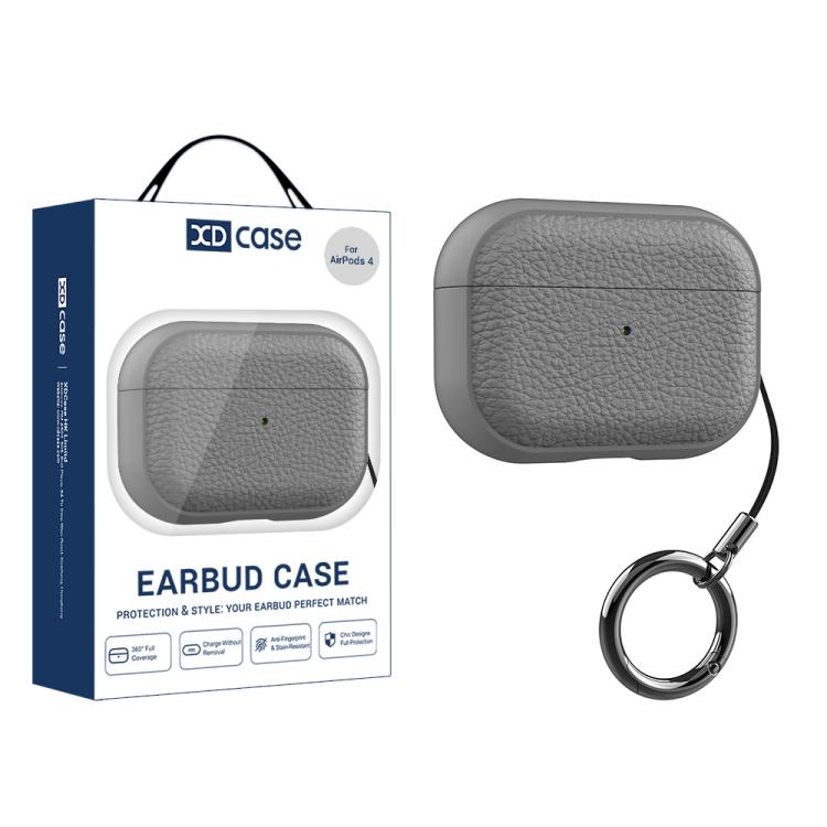 Custodia per auricolari XDcase in TPU con texture litchi e fibbia., For AirPods Pro 3, For AirPods 4, For AirPods Pro 2 / 1