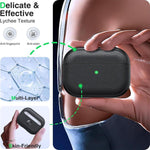 Custodia per auricolari XDcase in TPU con texture litchi e fibbia., For AirPods Pro 3, For AirPods 4, For AirPods Pro 2 / 1