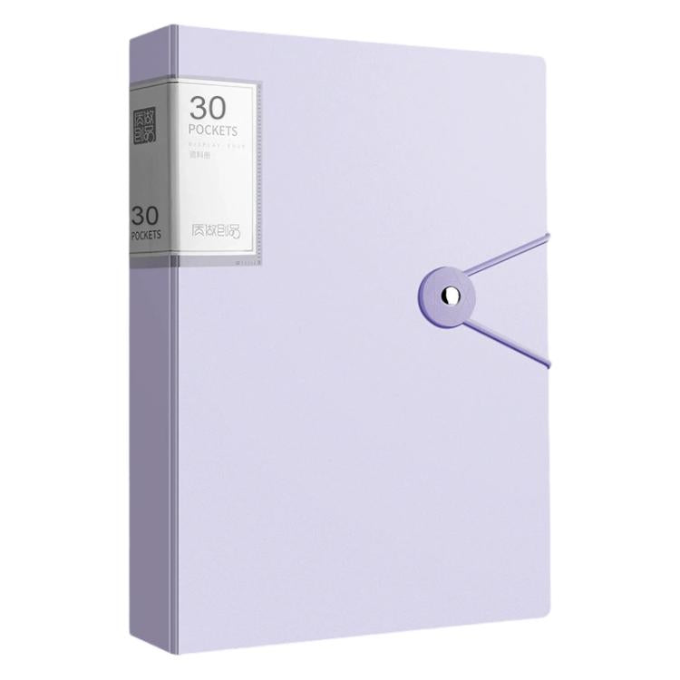 Cartella portadocumenti A4 con tasca interna trasparente e fibbia., 20 Pockets, 30 Pockets, 40 Pockets